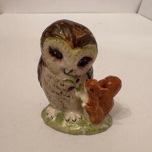 Vintage Royal Doulton Beatrix Potter Figurine with Brown and Cream Accents